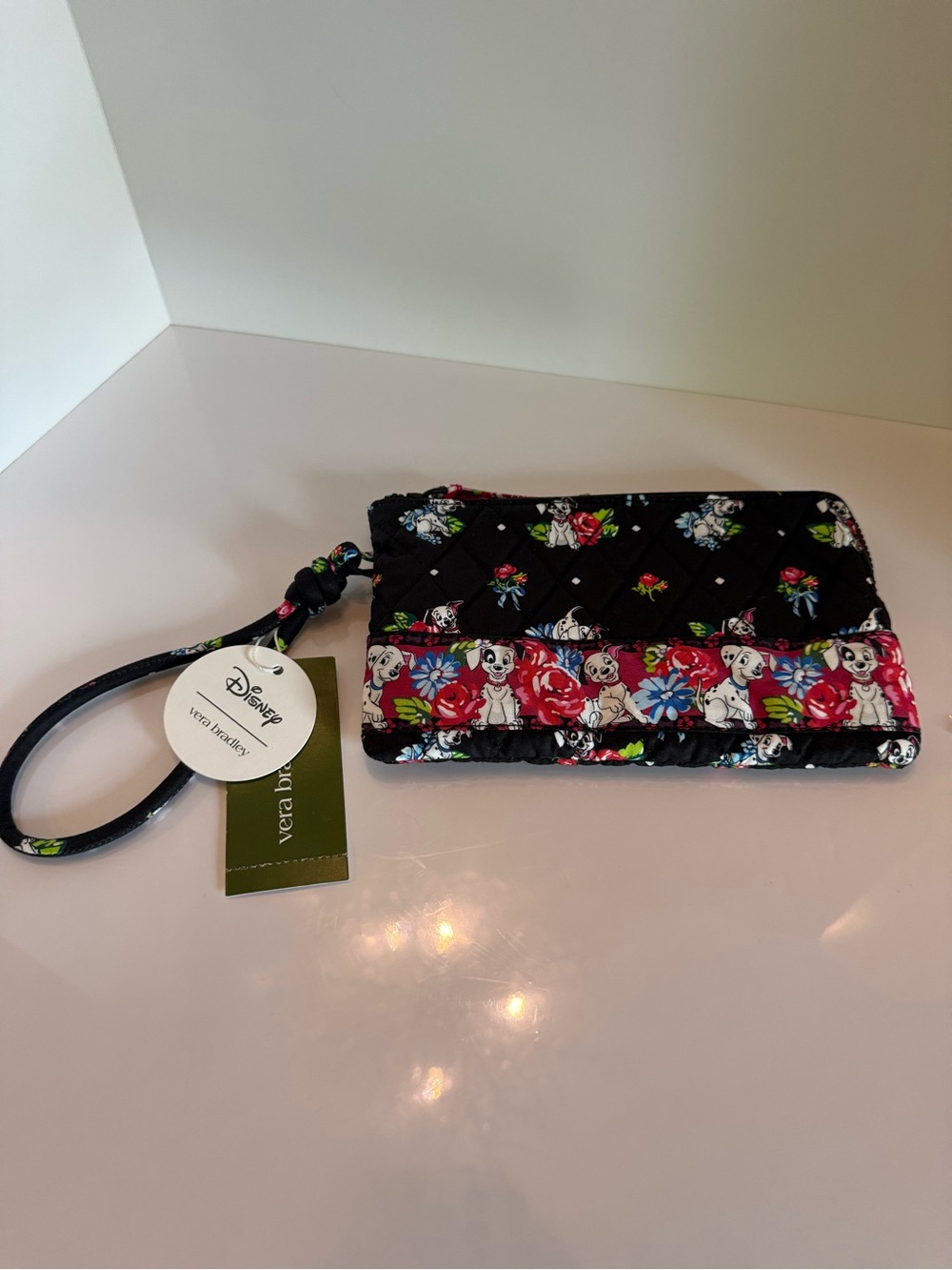 NWT Vera Bradley x Disney 101 Dalmatians Zip Wristlet